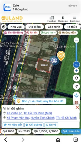 Bán Lô Đất 1400m2 Xã Phạm Văn Hai, Bình Chánh.