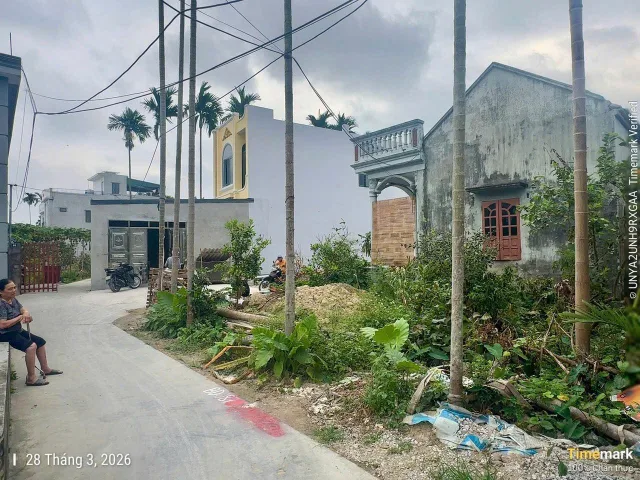 04/2026.Bán đất 50m² full thổ cư ngang 5,14m giá 1.18 tỷ tại Phường An Dương. Đặng Cương. liên hệ 0362558882