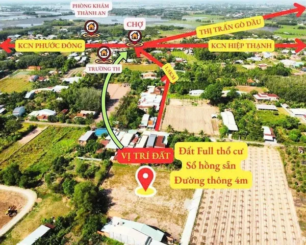 🍀 420 TRIỆU – ĐẤT FULL THỔ CƯ – ĐƯỜNG BÊ TÔNG THÔNG