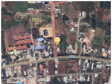Bán đất 300m² có sẵn 80m² thổ cư ngang 7,5m tại Xã Xuyên Mộc
