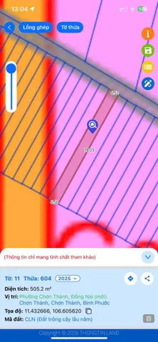 Bán đất 505.2m² có sẵn 100m² thổ cư ngang 6.5m giá 690 triệu Qh 2 mặt tiền đường vành đai đường sắt
