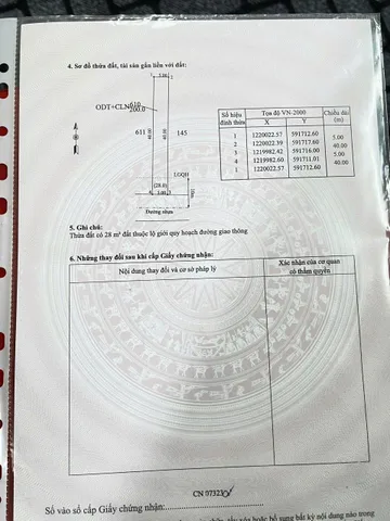 Bán đất 201.2m² có sẵn 172m² thổ cư ngang 5m giá 1.3 tỷ tại Phường Trảng Bàng