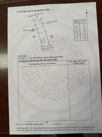 Bán đất 2857.3m² có sẵn 50m² thổ cư ngang 5m giá 799 triệu tại Phường Tân Lập