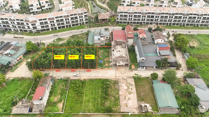 338.8m full thổ cư - mặt tiền 12m - đường thông, gần dự án nghỉ dưỡng
