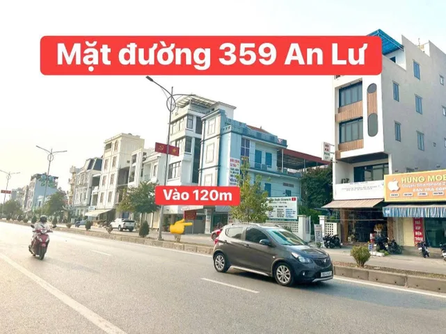 🔥🔥🔥 Bán siêu phẩm ￼80m: mặt đường An Lư  : l/h:076.231.9990 em Thúy 

👉 Vị trí giữa khu dân cư ￼sầm uất An Hồ. 
 cách mặt đường 359 An Lư chỉ 120m, đường ô tô đi thông 

👉￼ Dt 80m, mặt tiền rộng gần 5m... không một lỗi lầm phong thủy và sẵn bìa hồng.