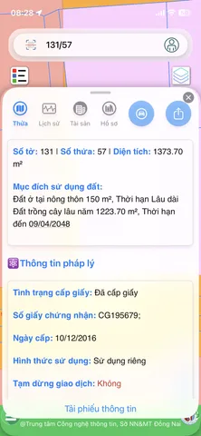 Bán nhà 1373.7m² có sẵn 300m² thổ cư ngang 20m giá 23 tỷ tại Xã Long Phước