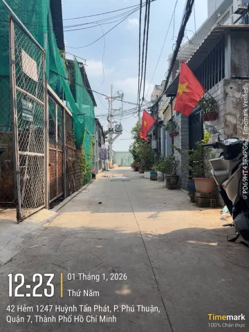 SẴN DÒNG TIỀN - 5.5 X 20M VUÔNG ĐẸP - P.PHÚ THUẬN - NHỈNH 7 TỶ