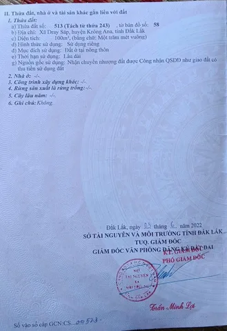 Dray sap  krong Ana  1 lô sale rẻ khu dân cư đông đúc vị trí đẹp tiềm năng đầu tư gần vòng xoay hồ chí minh