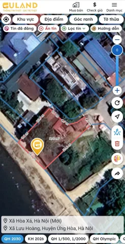 Bán đất 375m² có sẵn 228m² thổ cư ngang 30m giá 10 tỷ tại Xã Hòa Xá