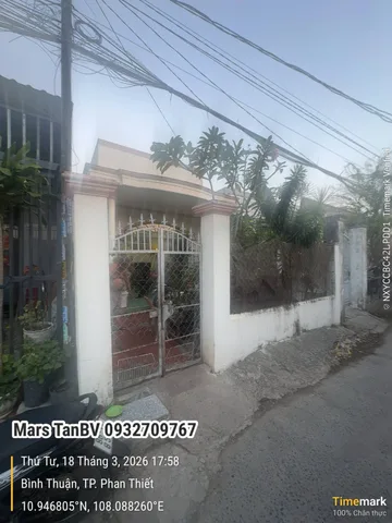 BÁN ĐẤT KÈM NHÀ – ĐƯỜNG PHẠM THỊ NGƯ  ,TT TP.PHAN THIẾT