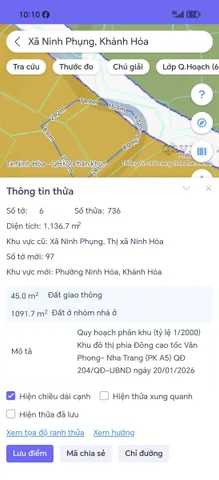 0938114403 Bán đất 242.4m² full thổ cư ngang 11.42m giá 800 triệu tại Phường Ninh Hòa