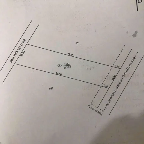 Bán đất 1632m² ngang 20m giá 4.08 tỷ tại Xã Trường Long