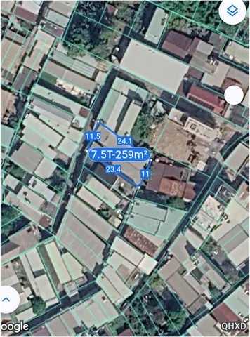 Bán đất 259.3m² có sẵn 259m² thổ cư ngang 11m giá 7.5 tỷ tại Phường Đông Hòa