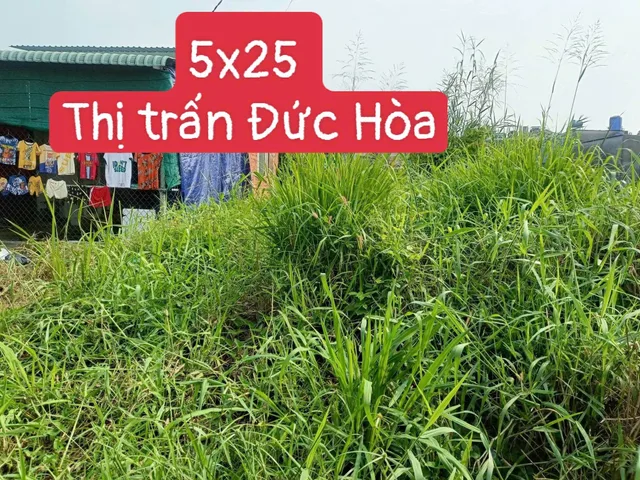 Bán đất 968.9m² có sẵn 125m² thổ cư ngang 5m giá 1.05 tỷ tại Xã Đức Hòa
