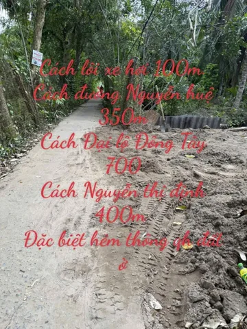 Nền gần ĐL Đông Tây phú Khương. Có thổ cư. Đường xe hoa lâm tới đất