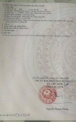 Bán đất 500m² ngang 11.5m giá 2.55 tỷ tại Xã Bình Mỹ