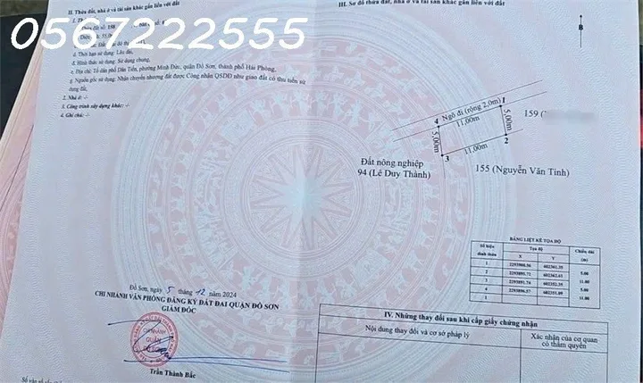 Bán đất Dân Tiến, Nam Đồ Sơn giá chỉ hơn 6xx triệu - ZALO 0567 222 555