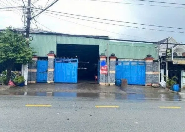 Bán nhà xưởng mặt tiền đường Hồ Văn Tắng xã Tân Phú Trung Củ Chi TPHCM, DT: 13x57m.