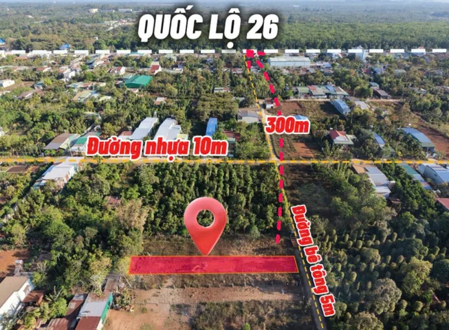 Bán đất tại KoTam - Eatu - Tân An
Diện tích 260m2 5m giá 1ty190