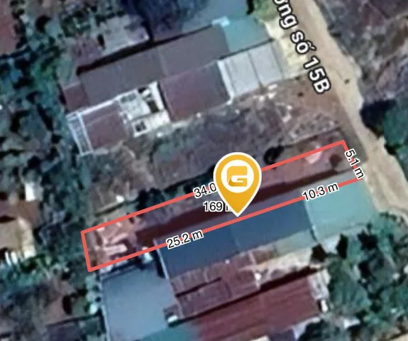 Bán đất 168.9m² có sẵn 75m² thổ cư ngang 5.0m giá 1 tỷ tại Phường Tân An