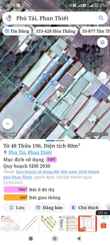 Bán đất 80m² full thổ cư ngang 4m giá 1.8 tỷ tại Phường Bình Thuận