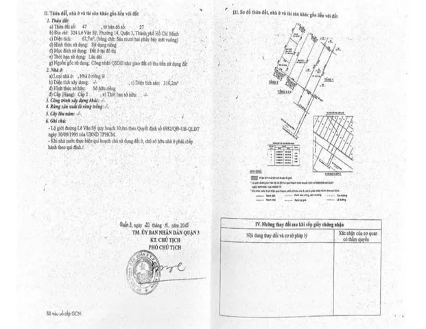Chính Chủ Bán Nhà Mặt tiền 324 Lê Văn Sỹ – Giá 40 tỷ