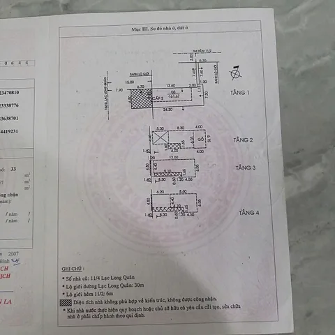 Chính Chủ Bán Nhà Mặt tiền 694 Lạc Long Quân – Giá 32,5 tỷ
