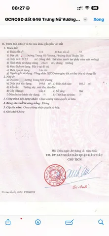 📌📌📌LÀM VIỆC TRỰC TIẾP GIÁ TỐT !!! Bán đất Trưng Nữ Vương, Hòa Thuận Tây