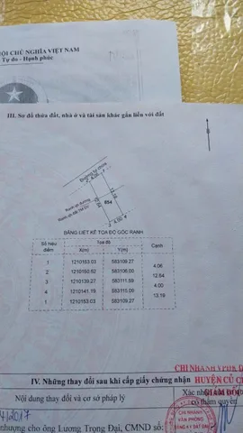 Bán đất 51.9m² ngang 4m giá 550 triệu tại Xã Củ Chi