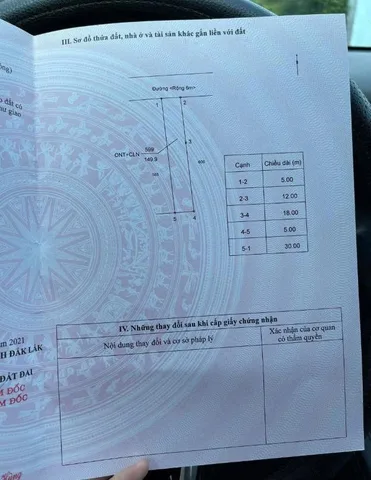 BÁN ĐẤT THỔ CƯ PHƯỜNG TÂN AN – GIÁ CHỈ 1,28 TỶ