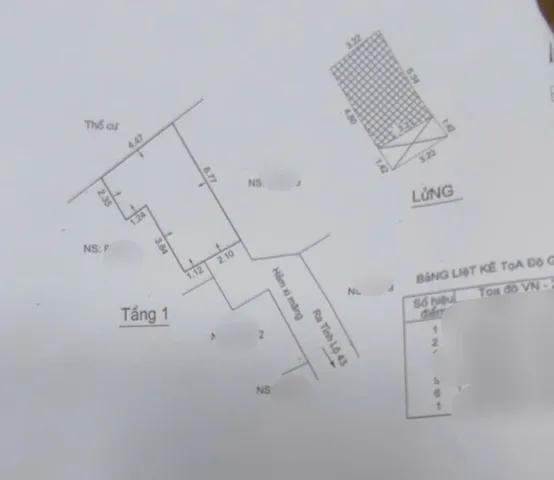 NHÀ 1 TRỆT 1 LỬNG - SỔ HỒNG RIÊNG - HOÀN CÔNG - K QUY HOẠCH, K LỘ GIỚI - HẺM HƠN 3M