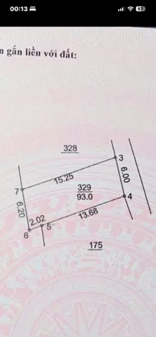 Bán đất 93m² full thổ cư ngang 6m giá 3.4 tỷ tại Xã Phượng Dực
