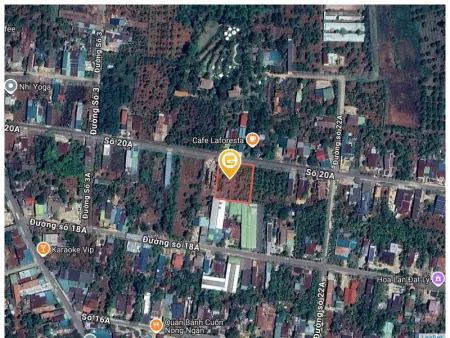 MẶT TIỀN 20A HOÀ THUẬN - TÂN AN - ĐỐI DIỆN CF LAFORESTA