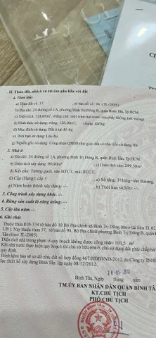Cần Bán Gấp Nhà Mặt tiền 24 Đường Số 1A