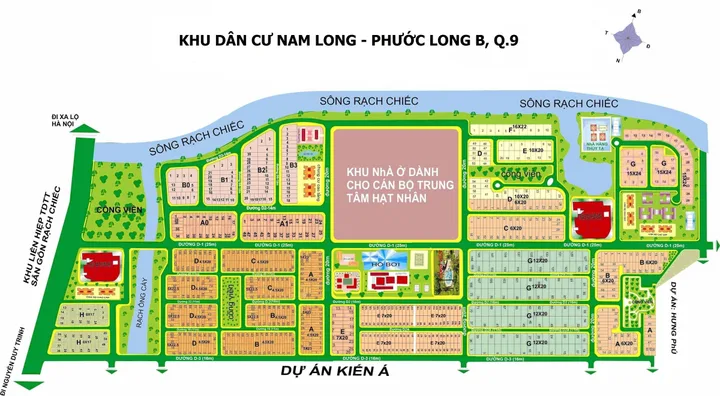Bán Lô Đất Mặt tiền đường D3, KDC Nam Long, Quận 9, TP. HCM