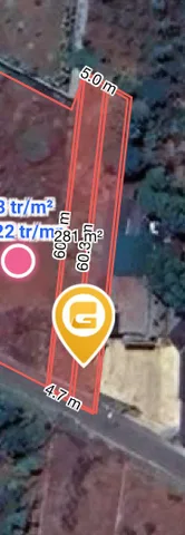 Bán đất 279.1m² có sẵn 60m² thổ cư ngang 5.0m giá 1.5 tỷ tại Phường Ea Kao