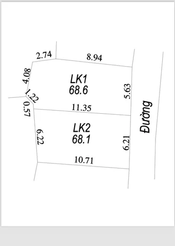 Bán đất 068.1m² full thổ cư ngang 6.21m giá 800 triệu tại Đường Tống Trân Xã Quang Hưng