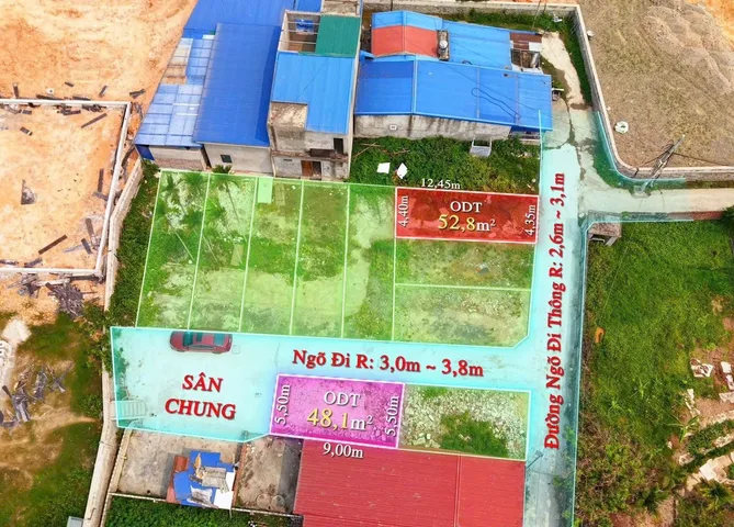 ✅Hoa Động - Cạnh Hoàng Huy Green River 
L/h:076.231.9990 em Thúy 
🛑DT : 48,1m2 - 52,8m2  - Hàng Sẵn Bìa 

👉Ngõ rộng 3,5-4m , thông các ngả 
👉Có sân chung rộng 52m2 , Đỗ 5-6xe ô tô thoải mái 
👉Cạnh công viên và phân khu Centren Part của KĐT Hoàng Huy