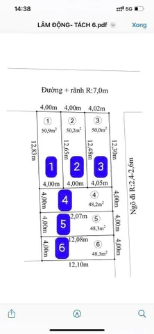 Bán 50 m mặt đường nhựa thôn Đông Lâm Động kinh doanh được .l/h:076.231.9990 em Thúy