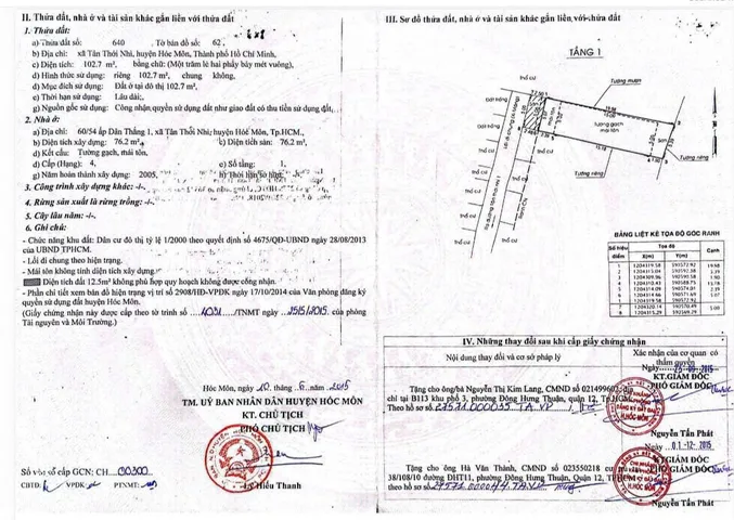 Bán đất 100m² có sẵn 102m² thổ cư ngang 5m giá 2.95 tỷ tại Xã Xuân Thới Sơn