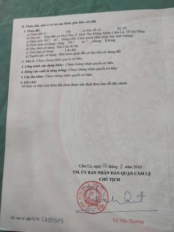 📌📌📌LÀM VIỆC TRỰC TIẾP GIÁ TỐT !!! Bán đất Bùi Vịnh, Hòa Xuân
