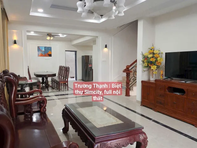BDS 🔴 HVL [NC] 💎 (20tr) Biệt Thự 3 tầng SIM CITY đường LÒ LU gần VinHomes | Full nội thất, nhà mới