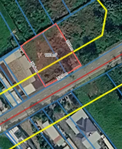 Bán đất 1174m² có sẵn 906,3m² thổ cư ngang 32m giá 19.5 tỷ tại Xã Thái Mỹ