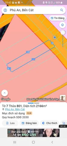 Bán đất 1610.8m² ngang 20m giá 14.5 tỷ tại Phường Phú An