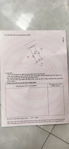 Bán đất 82m² full thổ cư ngang 5m giá 2.45 tỷ tại Xã Phú Xuyên trại diền hồng thái