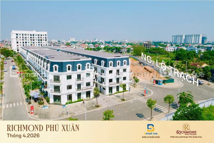 SHOPHOUSE RICHMOND PHÚ XUÂN ĐẨY NHANH TIẾN ĐỘ XÂY DỰNG - KỊP BÀN GIAO CHO KHÁCH HÀNG