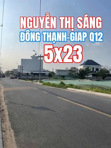 🟥Bán đất mặt tiền Nguyễn Thị Sáng, Đông Thạnh 120m² có sẵn 90m² thổ cư ngang 5x22m giá 4.7 tỷ