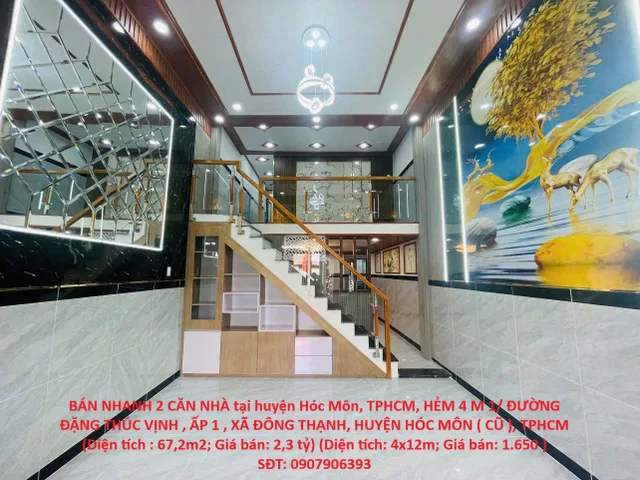 HOT HOT NHÀ ĐẸP - GIÁ TỐT CẦN BÁN NHANH 2 CĂN NHÀ tại huyện Hóc Môn, TPHCM
