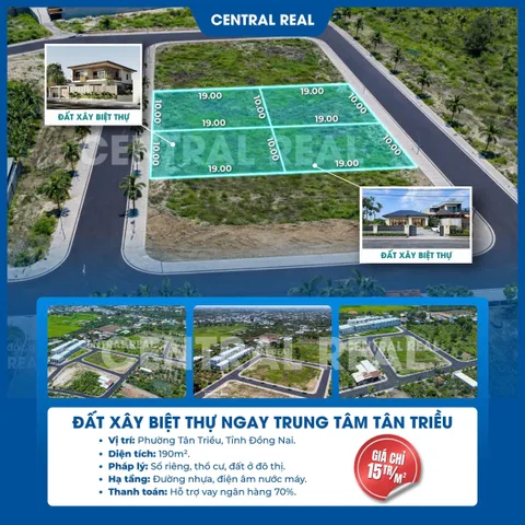CẶP ĐẤT XÂY BIỆT THỰ TẠI TRUNG TÂM TÂN TRIỀU
