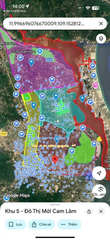 PHÂN KHU 5--QUẢNG HÒA - BẮC CAM RANH -- 209 M2 -- CÓ 83 M2 ĐẤT Ở -- GIÁ 1 TỶ 300